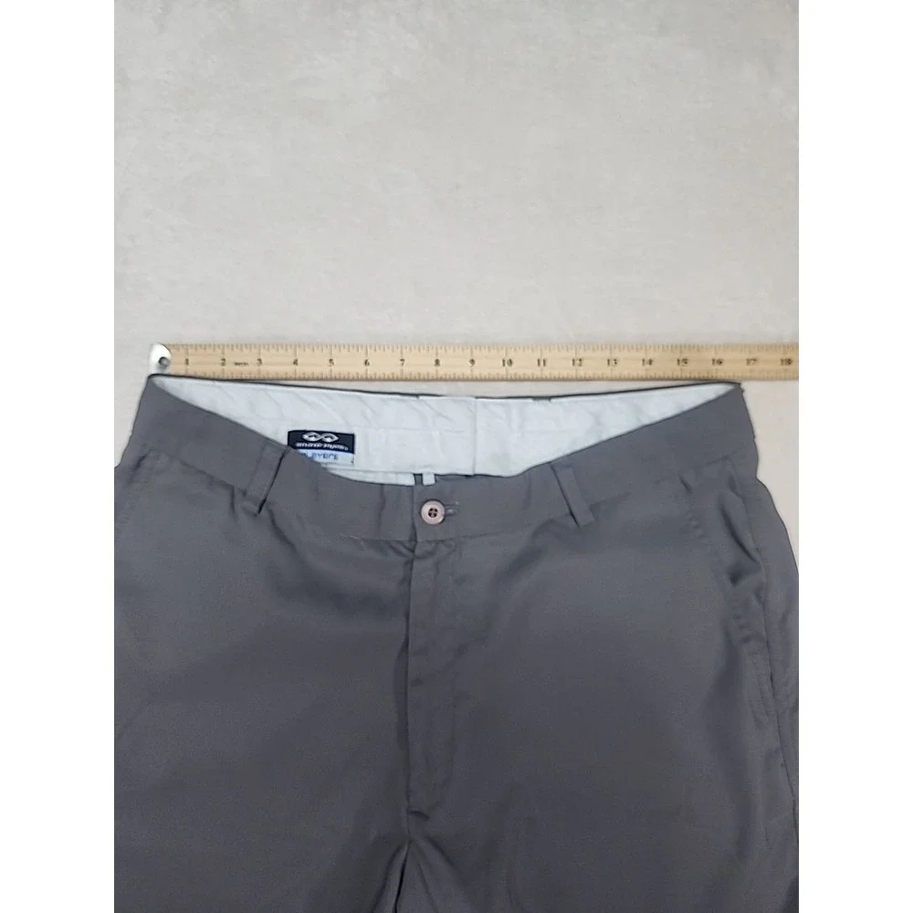 Snake‎ Eyes Flat Front Gray Golf Shorts Men's Size 36 100% Polyester